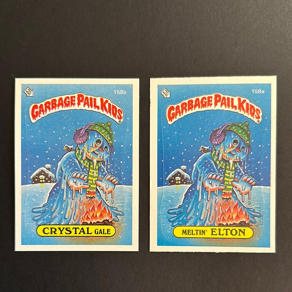 Garbage Pail Kids Trading Cards - Crystal Gale & Meltin' Elton